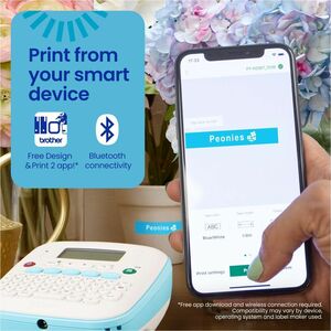 Brother P-touch PT-N25BT - Thermal Transfer - 0.47 in/s (12 mm/s) Mono - 3 Fonts - 3 Font Size - 7 Text Style - 180 dpi - 