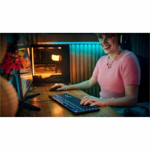 Logitech G915 X Gaming Keyboard - Cable Connectivity - USB Interface - RGB LED - German - QWERTZ Layout - Black - GL Tacti