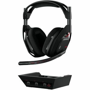 Logitech G Astro A50 (Gen 5) Wireless On-ear, Over-the-head Stereo Gaming Headset - Black - Binaural - Circumaural - 1200 