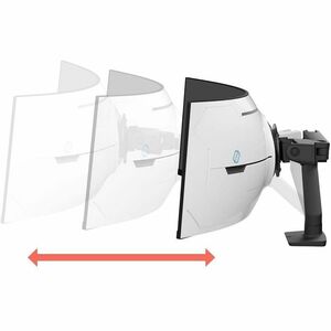 Ergotron 安装臂 用于 显示器, 曲面屏显示 - 黑 - 144.8 cm (57") 支持屏幕 - 17.01 kg 承载量 - 75 x 75, 100 x 100 - VESA 安装兼容