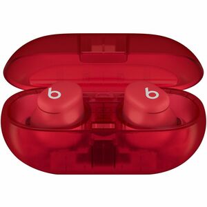 Apple Beats Solo Buds True Wireless Earbud Stereo Earset - Transparent, Red - Binaural - In-ear - Bluetooth