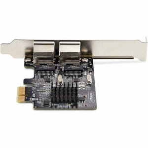 StarTech.com 2-Port Gigabit PCIe Network Adapter Card, 10/100/1000Mbps PCI Express NIC, Dual Realtek RTL8111H, TAA Complia