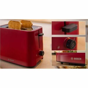 Tostapane Bosch TAT3M124 - 950 W - 2 Fette - Rosso