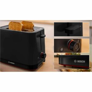 Tostapane Bosch TAT3M123 - 950 W - 2 Fette - Nero