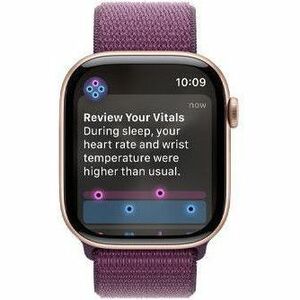 Apple Watch Series 10 Smart Watch - 4.60 cm (1.81") Case Height - 3.90 cm (1.54") Case Width - Rose Gold Case Color - Plum