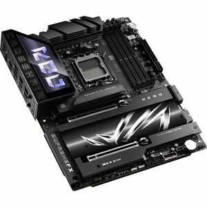 Asus ROG Crosshair X870E HERO Gaming Desktop Motherboard - AMD X870E Chipset - Socket AM5 - ATX - Ryzen 5, Ryzen 7, Ryzen 