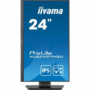 Moniteur LED iiyama ProLite XUB2497HSU-B2 24" Class Full HD - 16:9 - Noir mat - 60,5 cm (23,8") Viewable - Technologie IPS