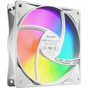 be quiet! LIGHT WINGS LX 120mm PWM 3-Pack White, Ventilator, 12 cm, 1600 RPM, 25,5 dB, 51,5 cfm, 87,5 m³/h
