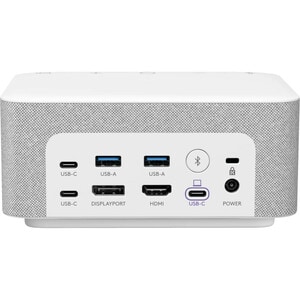 Logitech Logi Dock USB Type C Docking Station for Monitor, Notebook - 100 W - White - 4K - 3840 x 2160 - 5 x USB Ports - 2