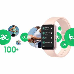 Samsung Galaxy Fit3 SM-R390 Smart Watch - Rectangular - 1.57" (40 mm) - Accelerometer, Barometer, Gyro Sensor, Optical Hea