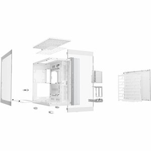 Boîtier d'ordinateur be quiet! LIGHT BASE 900 DX Light Base 900 DX White - Tour - Blanc - Acier, Ver, Acrylonitrile butadi