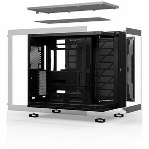 Boîtier pour ordinateur de jeux be quiet! Light Base 900 DX Black - Noir - Ver, Acier, Acrylonitrile butadiène styrène (AB