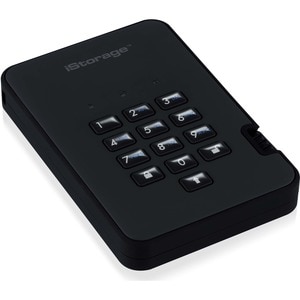 Disque dur Portable iStorage diskAshur2 Durci - 2.5" Externe - 3 To - Noir - Conforme aux normes TAA - Client Léger Appare