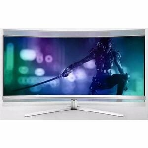 Evnia 32M2N8900 32 Zoll Class WQHD Gekrümmter Bildschirm Gaming-OLED-Monitor - 16:9 Format - Textured White - 80 cm (31,5 