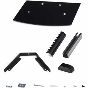 StarTech.com Mounting Shelf for Audio/Video Device, TV, Video Conference Equipment - Black - Height Adjustable - 6.99 kg L