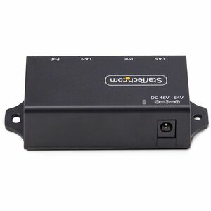 StarTech.com PoE+ Injector - 120 V AC, 230 V AC Input - 52 V DC, 580 mA Output - RJ-45 Input Port(s) - PoE+ Output Port(s)