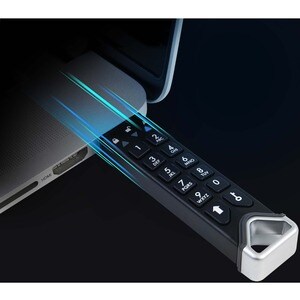 Lecteur flash iStorage datAshur PRO² - 16 Go - USB 3.2 (Gen 1) Type A - Noir - 256-bit AES - 168 Mo/s Read Speed - 116 Mo/