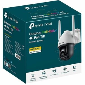 TP-Link VIGI C540-4G 4 Megapixel Outdoor 2K Network Camera - Colour - 30 m Infrared/Color Night Vision - H.264, H.265, H.2