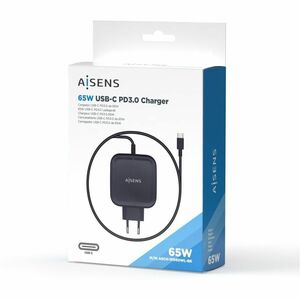CHARGER 65W PD3.0 QC3.0 1XUSB-C 1.2M BLACK