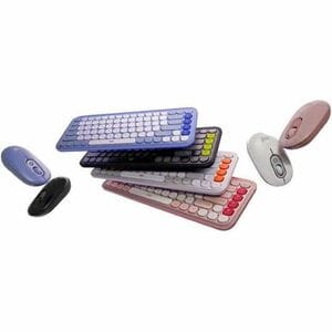 Logitech POP Icon Combo Keyboard & Mouse - Wireless Bluetooth Keyboard - English - Graphite - Wireless Bluetooth Mouse - O