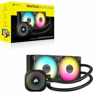 Corsair NAUTILUS 240 RS ARGB Liquid CPU Cooler - 2 x Fan(s) - 72.80 CFM Maximum Airflow - 2100 rpm - Liquid Cooler Cooler 