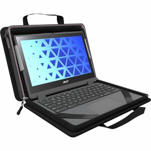 MAXCases Explorer 5 Work-In - Notebook carrying case - with pocket - 14" - black
