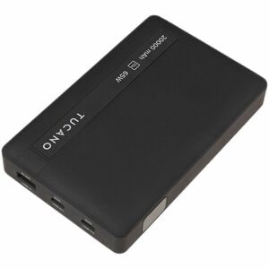 TUCANO Powerbank für Laptop 65W 20.000mAh, schwarz