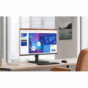 Samsung Essential S4 S27D402GAN 27" Class Full HD LCD Monitor - 16:9 - Black - 27" Viewable - In-plane Switching (IPS) Tec