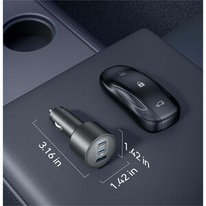 ANKER Nano Auto Adapter - 167.50 W - 3.30 ft Cable - 12 V DC Input