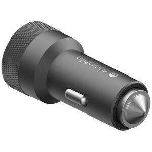 mophie Dual USB-C Car Charger - 40 W - Black