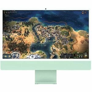 24-inch iMac with Retina 4.5K display: Apple M4 chip with 10‑core CPU and 10‑core GPU, 24GB, 512GB SSD - Green
