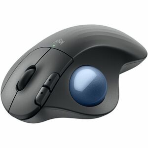 Logitech ERGO M575S Trackball - Optical - Wireless - 32.81 ft - Bluetooth/Radio Frequency - 2.40 GHz - Blue, Graphite - US