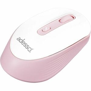 Adesso iMouse A30P Wireless Mouse with AI CoPilot Shortcut Button (Pink) - Optical - Wireless - 30 ft - Radio Frequency - 