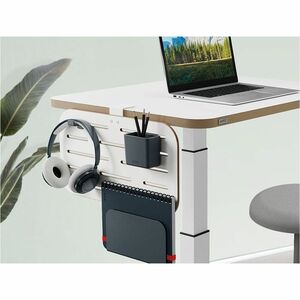 Leitz ERGO Sit-stand Desk - Height Adjustable - 750 mm Height x 600 mm Width x 800 mm Depth - Laptop, Keyboard, Mouse, Mee