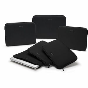 Dicota Perfect Skin Tasche (Sleeve) für 33 cm (13 Zoll) bis 33,8 cm (13,3 Zoll) Notebook - Schwarz - Stoff, Neopren Körper