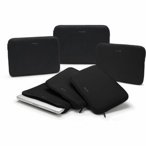 Dicota Perfect Skin Tasche (Sleeve) für 35,6 cm (14 Zoll) bis 35,8 cm (14,1 Zoll) Notebook - Schwarz - Neopren, Stoff Körp