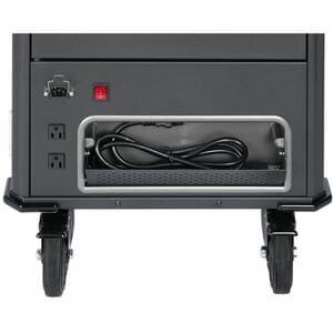 V7 36 Device USB-C PD Prewired US Charge Cart - Push Handle Handle - 4 Casters - 5" Caster Size - Steel, High-grade Cold R