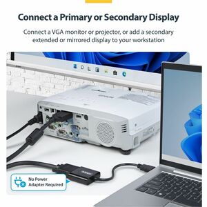 StarTech.com Adaptateur HDMI vers VGA, Convertisseur Vidéo Actif pour Ordinateur Portable/Bureau, 1080p, Source HDMI vers 
