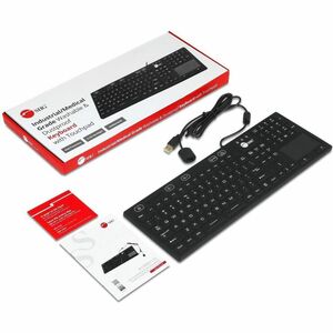 SIIG Industrial/Medical Washable & Dustproof Keyboard w/ Touchpad - Industrial/Medical Grade Washable & Dustproof Keyboard