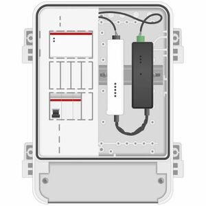 AXIS TQ1817-VE Mounting Box for Power Supply, Media Converter - White - TAA Compliant - Polycarbonate, Stainless Steel