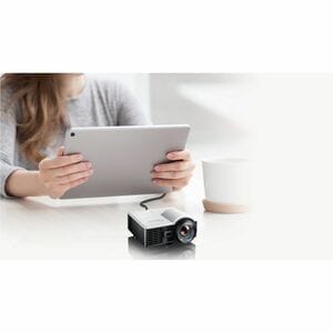 Optoma ML1050STi 3D Ready Objektiv mit kurzer Brennweite (Short Throw) DLP-Projektor - 16:10 - Weiß, Grau - 20,000:1 Kontr