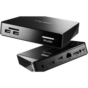 Desktop Computer Shuttle XPC nano NS02EV2 - ARM Cortex A53 RK3368 - 2 GB - 16 GB Größe Flash-Speicher - Mini-PC - Schwarz 