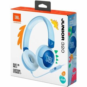 JBL JUNIOR 320 Wired On-ear Kids Headphones - Stereo - Mini-phone (3.5mm) - Wired - 34 Ohm - 20 Hz to 20 kHz - On-ear, Ove