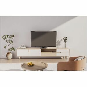 Neomounts Height Adjustable TV Stand - 58.4 cm (23") to 109.2 cm (43") Screen Support - 40 kg Load Capacity - 51.2 cm Heig