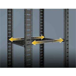 Intellinet 1U Montable en bastidor Rack para Bastidor - Negro - 20kg Capacidad máxima de peso