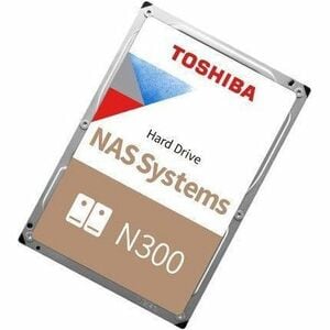 Toshiba N300 22 TB Hard Drive - 3.5" Internal - SATA (SATA/600) - Conventional Magnetic Recording (CMR) Method - NAS, Serv