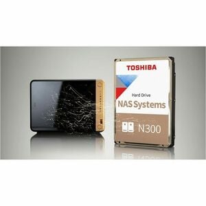 Toshiba N300 12 TB Hard Drive - 3.5" Internal - SATA (SATA/600) - Conventional Magnetic Recording (CMR) Method - NAS, Serv