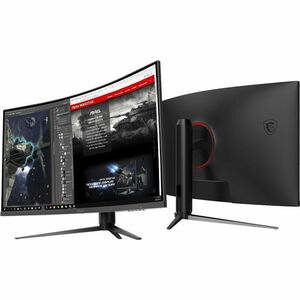 MSI Optix G321CQP 32 Zoll Class WQHD Gekrümmter Bildschirm Gaming-LED-Monitor - 16:9 Format - Schwarz, Rot - 80 cm (31,5 Z