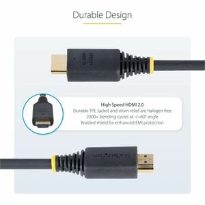 StarTech.com 30.48 cm HDMI A/V Cable - 1 - Cable for Audio/Video Device, TV, Workstation - First End: 1 x HDMI 2.0 Digital