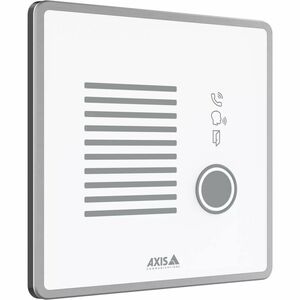 AXIS I7020 Intercom Sub Station for Indoor - Grey - Cable - Recessed Mount, Wall Mount - Stainless Steel, Zinc
